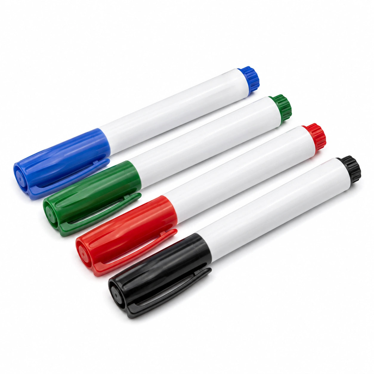 Whiteboard Marker Set, 4 Farben: Blau, Grün, Rot, Schwarz