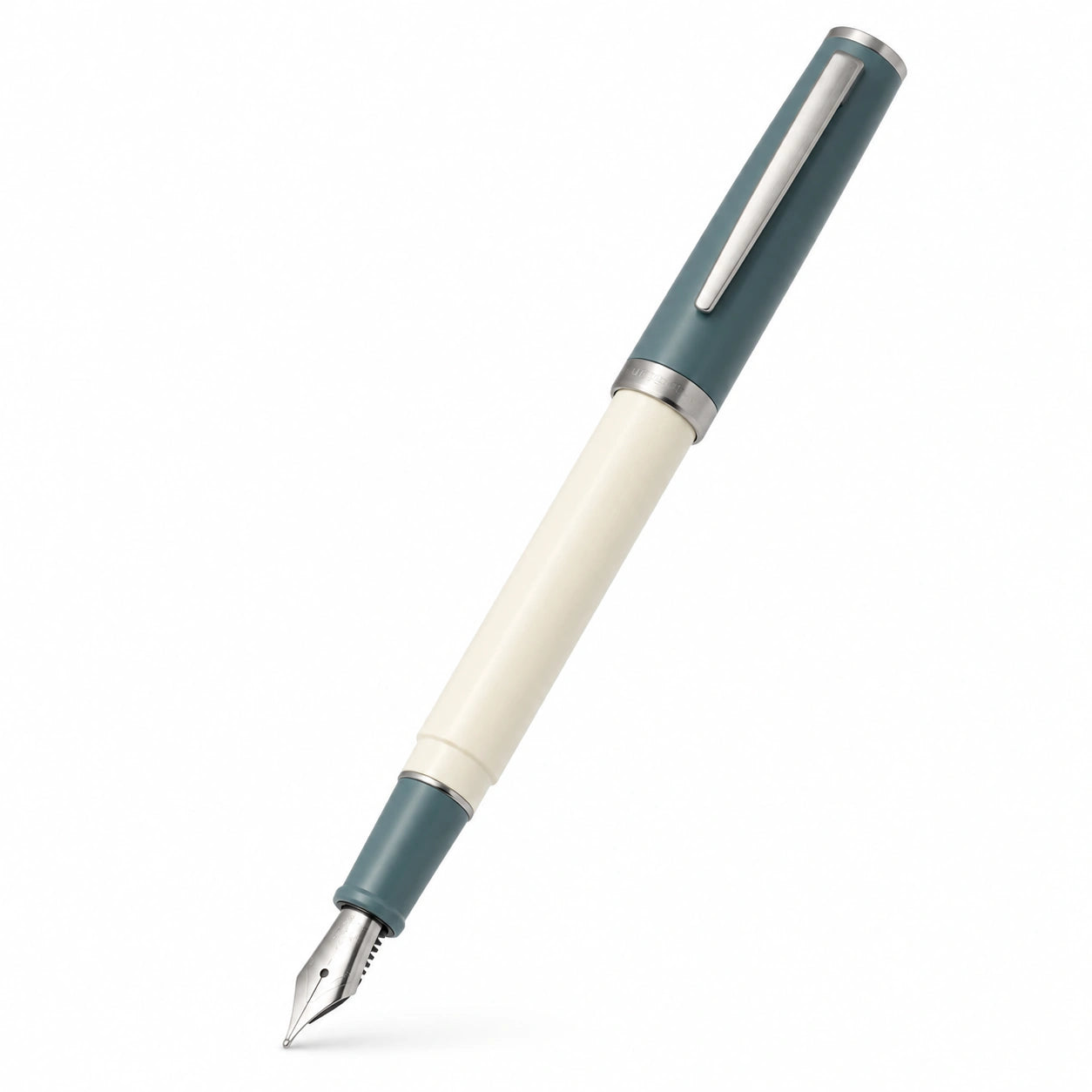 Füllfederhalter Blau/Creme mit Metallfeder