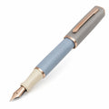 Eleganter Füllfederhalter Blau Grau Roségold