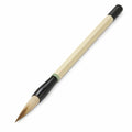 Traditioneller Kalligraphiepinsel mit weicher Spitze in Beige/Schwarz