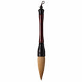 Traditioneller Chinesischer Kalligrafie-Pinsel mit Holzgriff, Schwarz/Braun