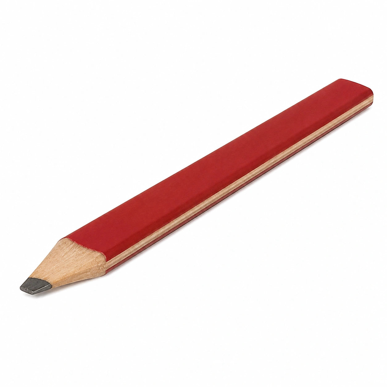 Roter Tischlerstift Sechseckig für Handwerker