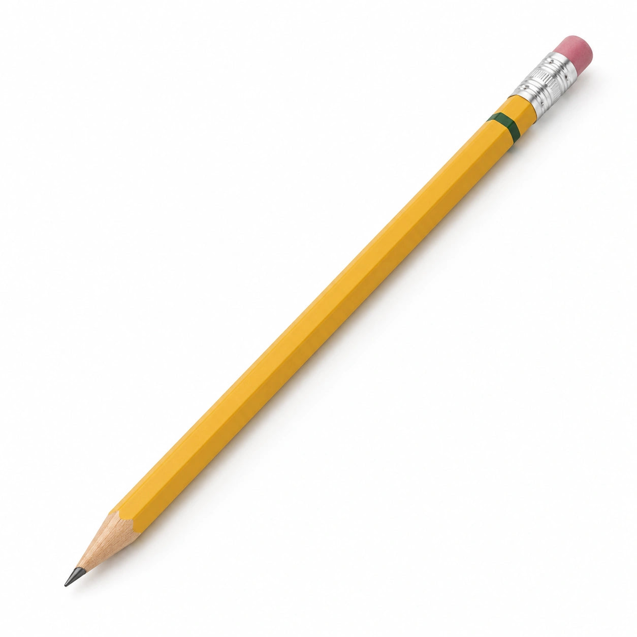 Gelber Bleistift mit Radiergummi