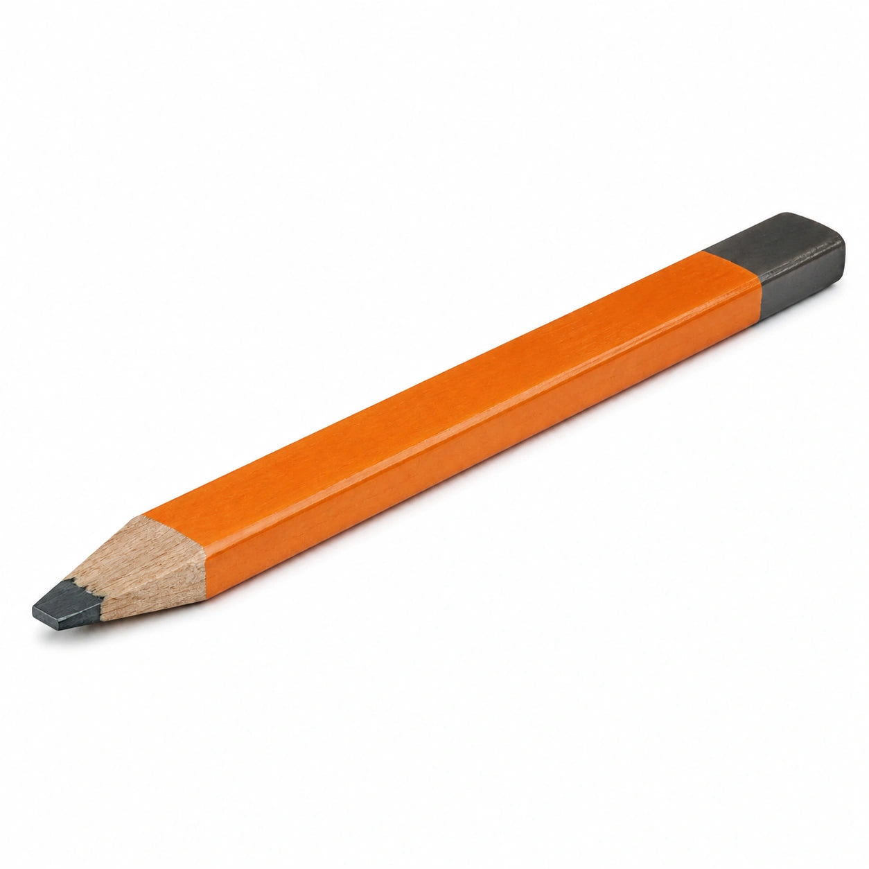 Robuster Zimmermannsbleistift Orange - Flache Spitze