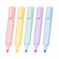 Pastell-Textmarker-Set 5 Farben Keilspitze