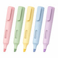 Textmarker Set mit 5 Pastellfarben, Keilspitze, 4 mm