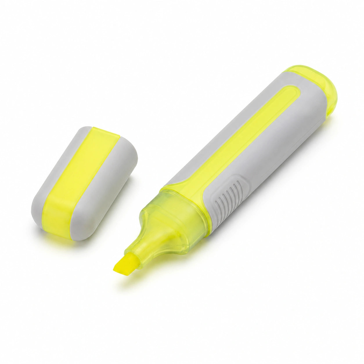 Textmarker Gelb mit Grauem Griff