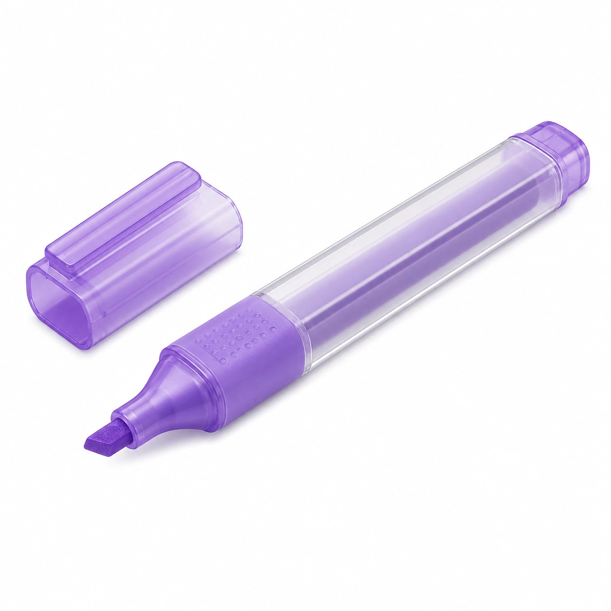 Textmarker Lila mit Keilspitze, Ergonomischer Griff, 4 mm