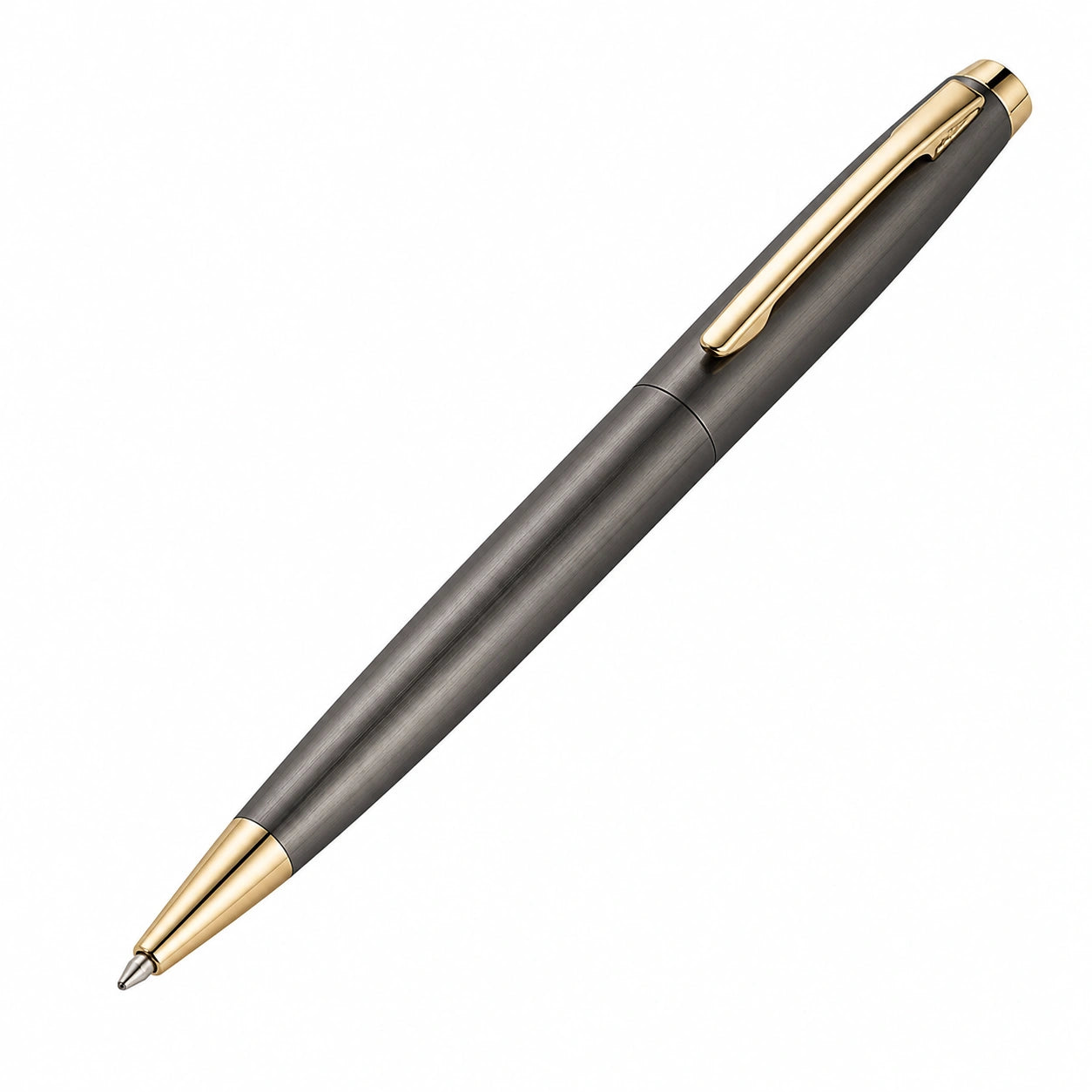 Eleganter Kugelschreiber Grau-Gold
