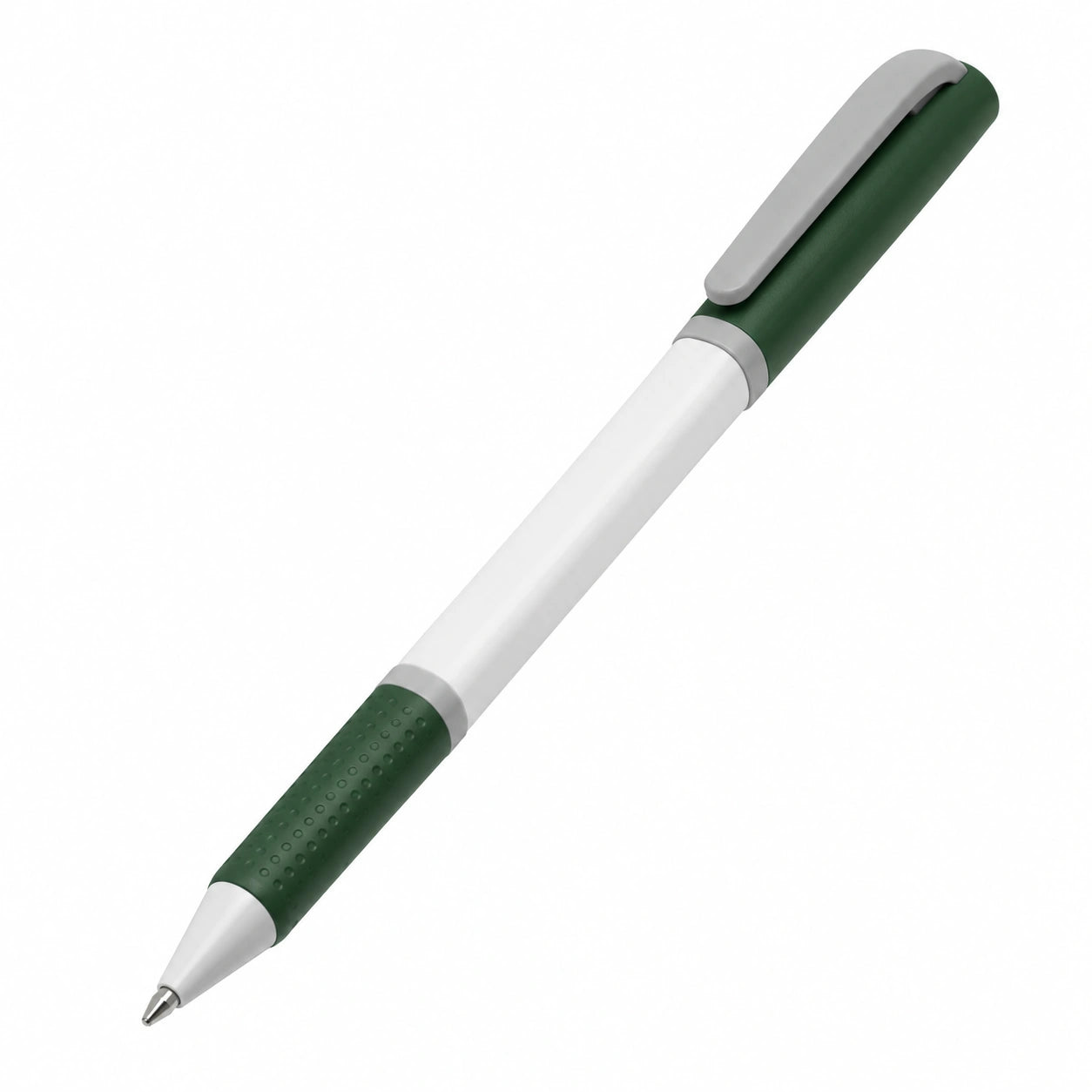 Ergonomischer Kugelschreiber Grün-Weiß